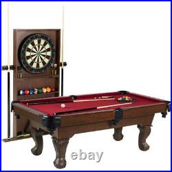 Barrington Dartboard 90 Inch Ball & Claw Leg Pool Table