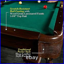 Barrington Springdale 90 Inch Claw Leg Billiard Table Set with Cues, Rack, Balls