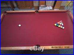 Beautiful Slate Olhausen Reno 8 FT Pool Table with custom hard cover