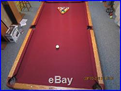 Beautiful Slate Olhausen Reno 8 FT Pool Table with custom hard cover
