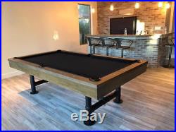 Bedford Industrial Pool Table with Dining Conversion Top Available 7 & 8 Foot