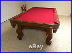 Beringer Walker Select Edition Walnut Pool Table withaccessories