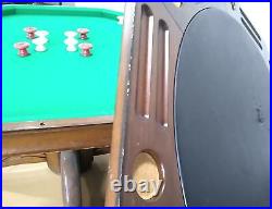 Bernard Billiard 52 8 Player Hardwood 3-in-1 pedestal Pool / Poker Table
