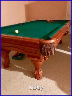 Big pool table with accessories