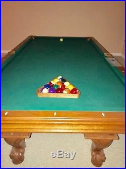 Big pool table with accessories