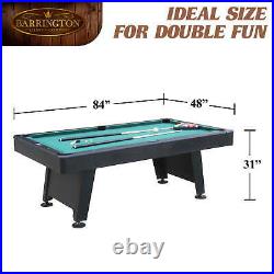 Billiard 84 Arcade Pool Table with Bonus Dartboard Set, Green, New