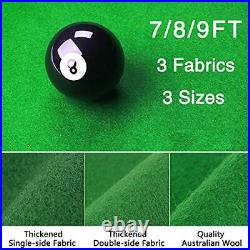 Billiard Cloth Pool Table Felt with 6 Cloth Strips for 9 Foot Table Fast Pre