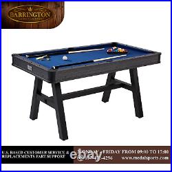Billiard Game Table Set With Accessories Harrison Collection 60 Inch Blue/black