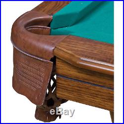 Billiard Pool Table, 7.25', Regulation Pool Table, Green Cloth