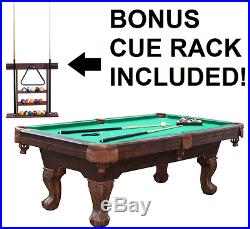 Billiard Pool Table 7.5' 89 inch Sportcraft scratch resistant With CUE RACK Game