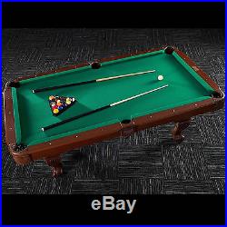 Billiard Pool Table 7.5' 89 scratch-resistant Bonus Cue Rack and Dartboard