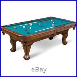 Billiard Pool Table 87 Green Wooden Stick Ball Chalk Cube Triangle Rack Set