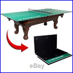 Billiard Pool Table 8 ft Crestmond w Cue Complete and Dunlop 4-piece Table Top