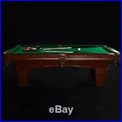 Billiard Pool Table 8 ft Crestmond w Cue Complete and Dunlop 4-piece Table Top
