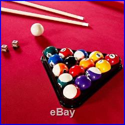Billiard Pool Table Cues Balls Chalks Triangle Brush Claw Leg Indoor Sport 96