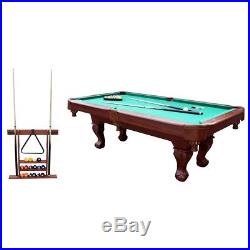 Billiard Pool Table Game Room With Cue Rack & Accessories Bundle FREE SHIPPING