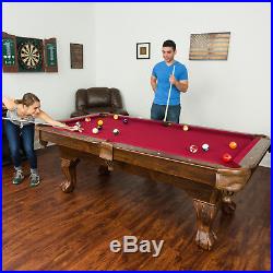 Billiard Pool Table Set Cues Balls Chalk Triangle Brush Family Sport Indoor 87