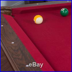 Billiard Pool Table Set Cues Balls Chalk Triangle Brush Indoor Family Sport 87