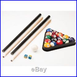 Billiard Pool Table w Ball Return and Complete Set of Accessories Game Rec Room