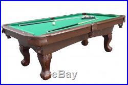 Billiard Pool Table w Pool Cues Triangle Ball Rack Pool Ball Set Chalk Cue Rack