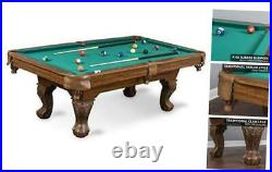 Billiard Pool Table with Felt Top Features Durable 87 Masterton Green