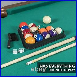 Billiard Pool Table with Felt Top Features Durable 87 Masterton Green