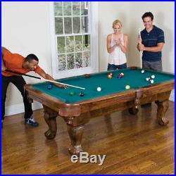 Billiard Pool table Scratch Resistant Game Room, Burgundy/ Green/ Or Tan Cloth