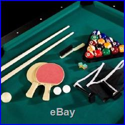 Billiard Table 6 ft Arcade Billiard Table with Table Tennis Top and Accessories