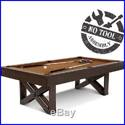 Billiard Table 8 ft Pool Table Barrington w Cue Set and Accessory Kit