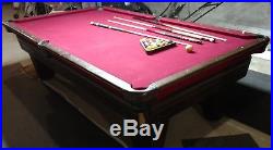 Billiard Table Pool Table 4 Cue Sticks Balls & Rack 9 Foot PICK UP ONLY