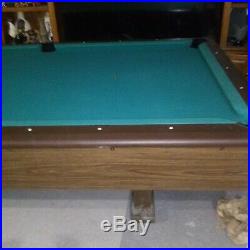 Billiards 8' x 4' Pool Table Foremost 1 thick 1 piece Slate Vintage 000