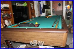 Billiards 8' x 4' Pool Table Foremost 1 thick 1 piece Slate Vintage 000