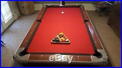 Billiards Cloth Pool Table Felt 8ft. Championship Saturn II Indoor Home Burgundy