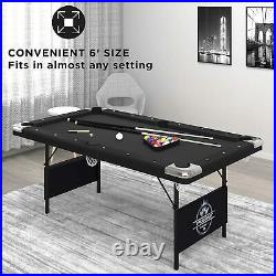 Billiards Game Includes Game Balls Two cues 76 x 43 x 32 inches