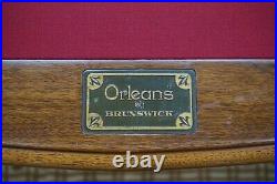 Billiards table pool table, Brunswick Orleans, 9 foot tournament size, 1 slate