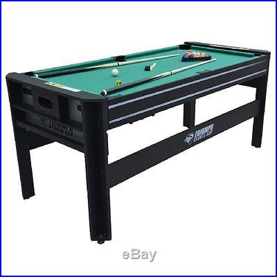Black 6 Ft Quad Game Billiards Flip Top Pool Table Sizes Dimensions X Warranty
