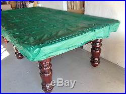 Black 7ft Fitted Plastic Pool Snooker Billiard Table Cover for 7' x 3'6 Table