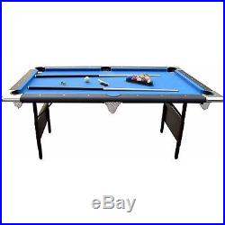 Blue Fairmont 6-ft Portable Folding Pool Table W /carrying Case