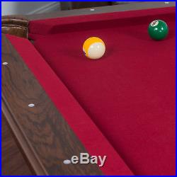 Brighton Billiard 7 ft Pool Table Indoor Sports Family Game 87 Inch Burgundy Set