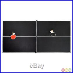 Bristol 7-ft Game Table 2-in-1 Pool & Table Tennis In Black And Cherry