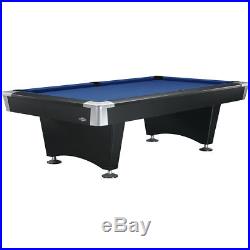 Brunswick 8 Foot Black Wolf Pool Table Regatta Blue Contender Cloth and Kit
