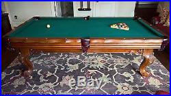 Brunswick 8 Foot Pool Table New Felt & pockets