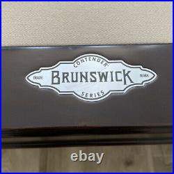Brunswick 8' Pool Table Contender Series With Brunswick Cue Stand