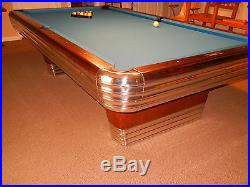 Brunswick 9' Centennial Pool Table - Perfectly Restored