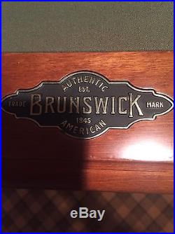 Brunswick 9 Foot Pool Table COMPLETE