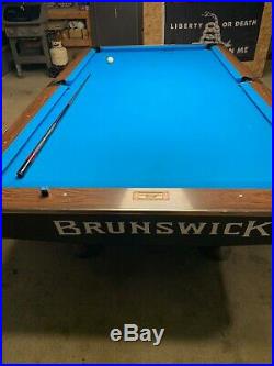 Brunswick 9 Gold Crown III Pool Table with Simonis Cloth and Diamond rails