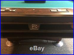 Brunswick 9 Pool table with Premium 1 Slate Excellent Condition