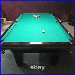 Brunswick 9ft Cherry Brookstone Pool Table in Excellent Condition with accessories