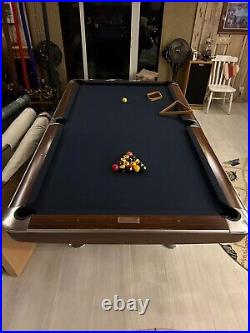 Brunswick 9ft Gold Crown 3 Pool Table Replaced Felt, Soft and Hard cover