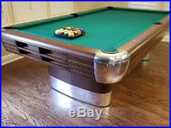 Brunswick Anniversary Pool Table - 1945 - Restored- 8' Oversize